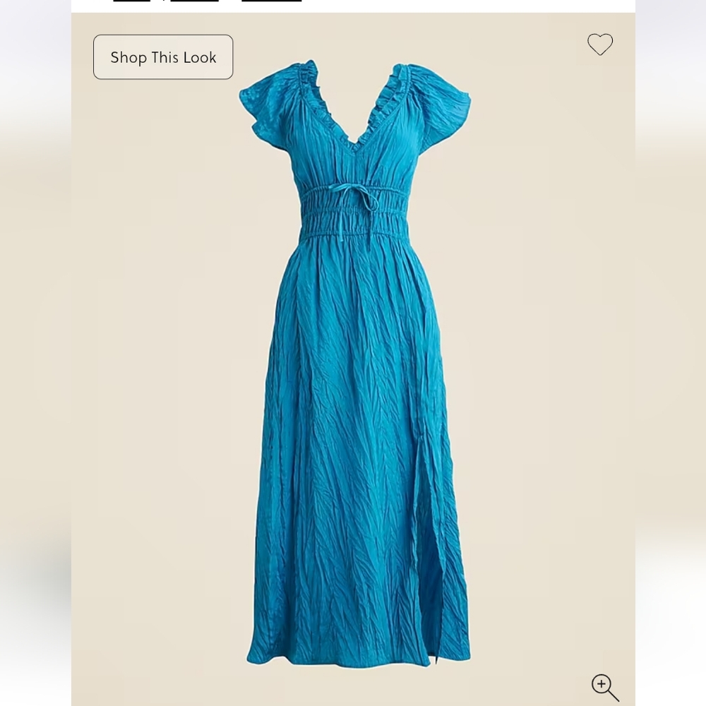 J Crew Palermo Dress in Viscose Blend Crinkle